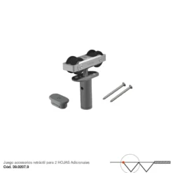 STAR FOLD - Accesorios para puertas plegables hasta 4 hojas y un máx. de 80 Kg. sin guía en el suelo