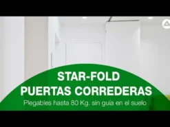 STAR FOLD - Accesorios para puertas plegables hasta 4 hojas y un máx. de 80 Kg. sin guía en el suelo