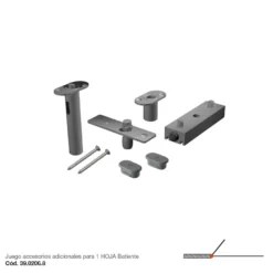 STAR FOLD - Accesorios para puertas plegables hasta 4 hojas y un máx. de 80 Kg. sin guía en el suelo