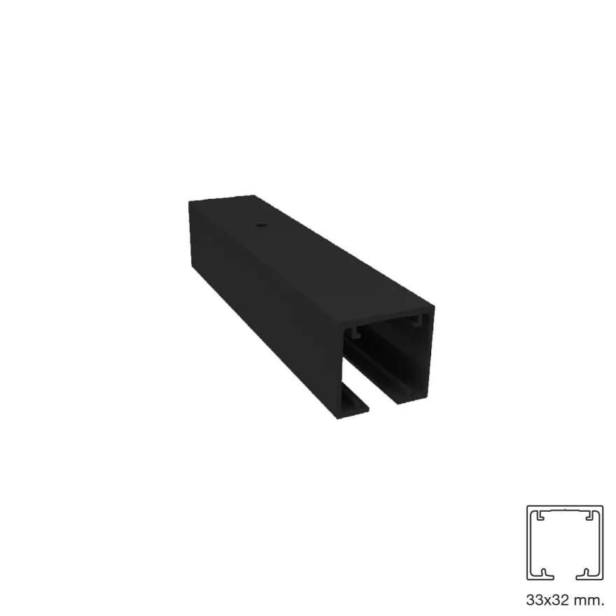 STAR - Sistema de perfil visto para puertas correderas de 50 a 90 Kg.