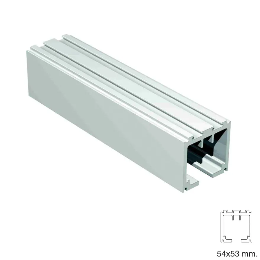 STAR XXL - Guía vista para puertas correderas de hasta 300 Kg.