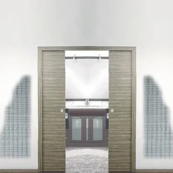 S-TECH REVOQUE - Armazón para puerta corredera de hoja única o doble