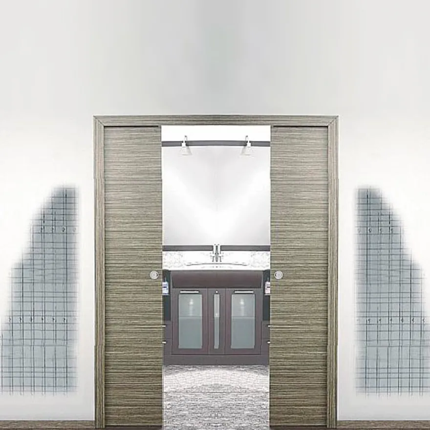 S-TECH REVOQUE - Armazón para puerta corredera de hoja única o doble
