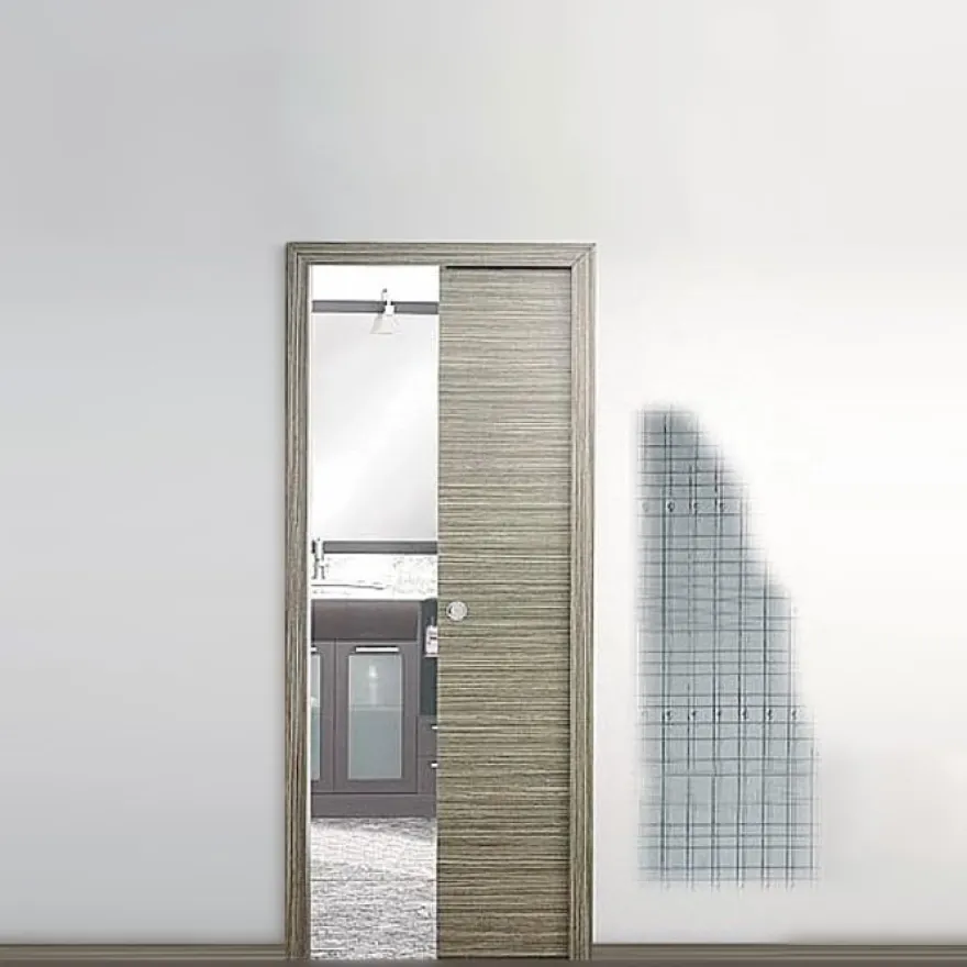 S-TECH REVOQUE - Armazón para puerta corredera de hoja única o doble