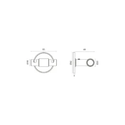 STOUT WC - Percha doble tipo T