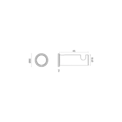 STOUT WC - Percha individual con base