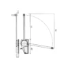 SUPER LIFT - Colgador basculante doble con regulación de carga