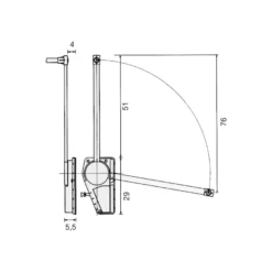 SUPER LIFT - Colgador basculante doble con regulación de carga