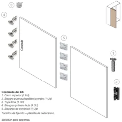 System 2700 1 - Sistema para puertas plegables correderas de armario