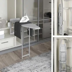 Tabla de Planchar Extraíble con Patas para Interior de Armario