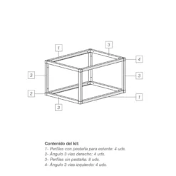 TAKI - Estructura decorativa para muebles y estantes