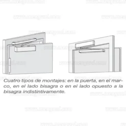 TESA ASSA ABLOY DC135 - Cierrapuertas con guía deslizante