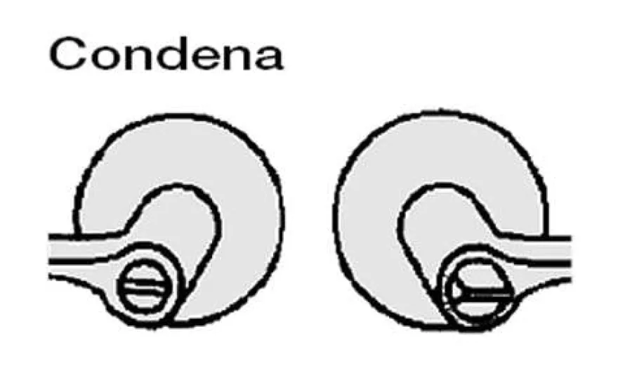 TESA 3B03 - Maneta de roseta Barcelona con condena para baños y dormitorios