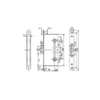 Tesa CF60 - Cerradura reversible solo golpe para antipánicos
