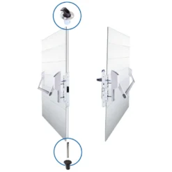 TESA GLOBAL 1E - Accesorios antipánico de embutir para 2 hojas