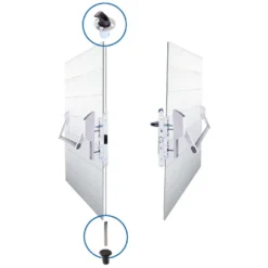 TESA GLOBAL 1E - Accesorios antipánico de embutir para 2 hojas