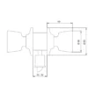 TESA 3505 - Pomo giratorio tulipa para puertas de paso