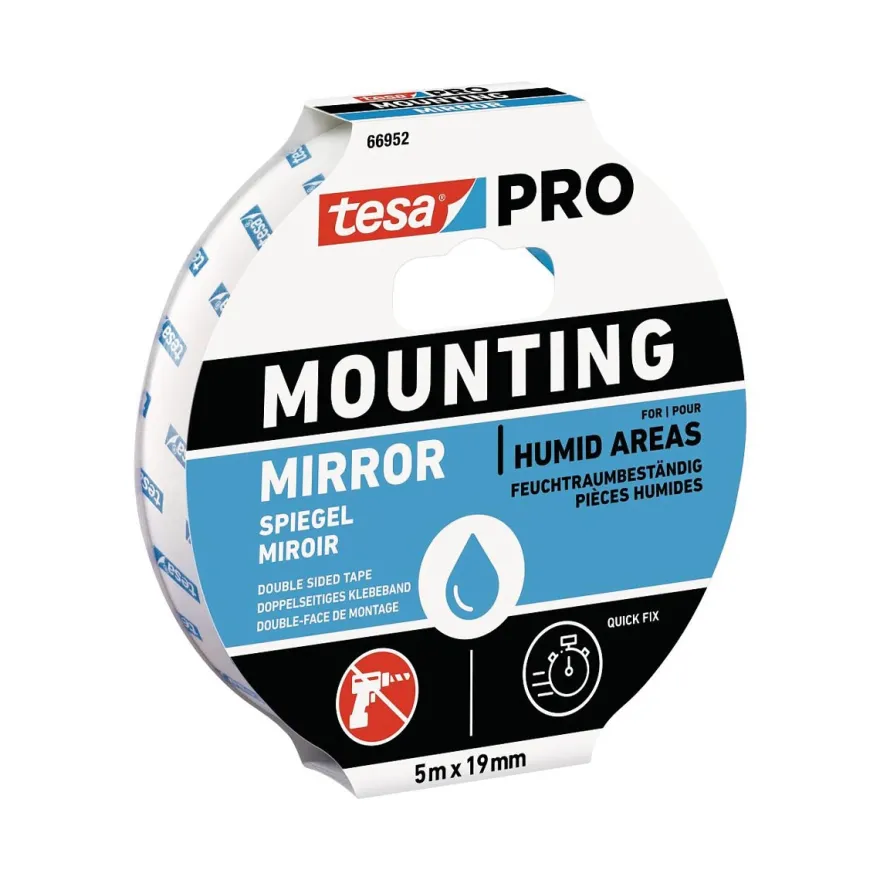 TESA PRO 66952 MIRROR - Cinta doble cara altas prestaciones espejos