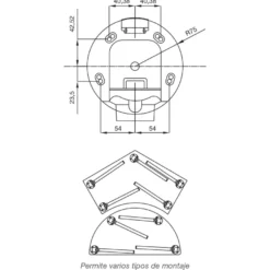 TIGUAN - Pata plegable extra fuerte para mesas apilables