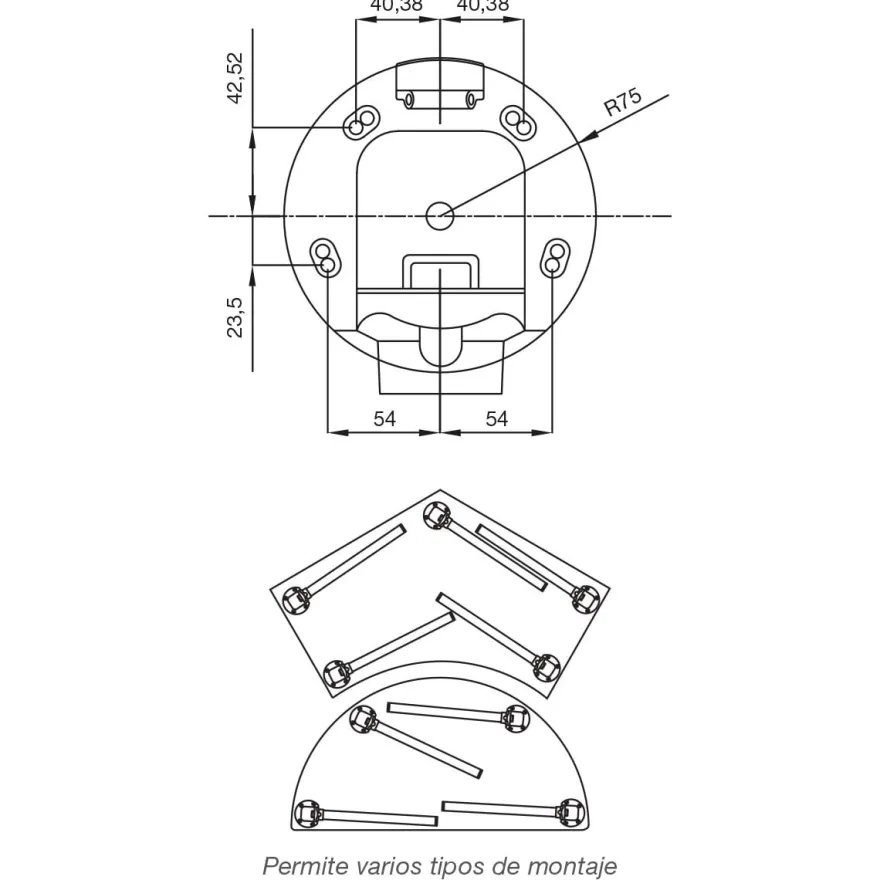 TIGUAN - Pata plegable extra fuerte para mesas apilables