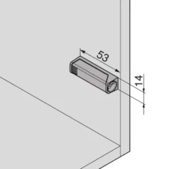 TIP-ON - Soportes para sobreponer expulsador