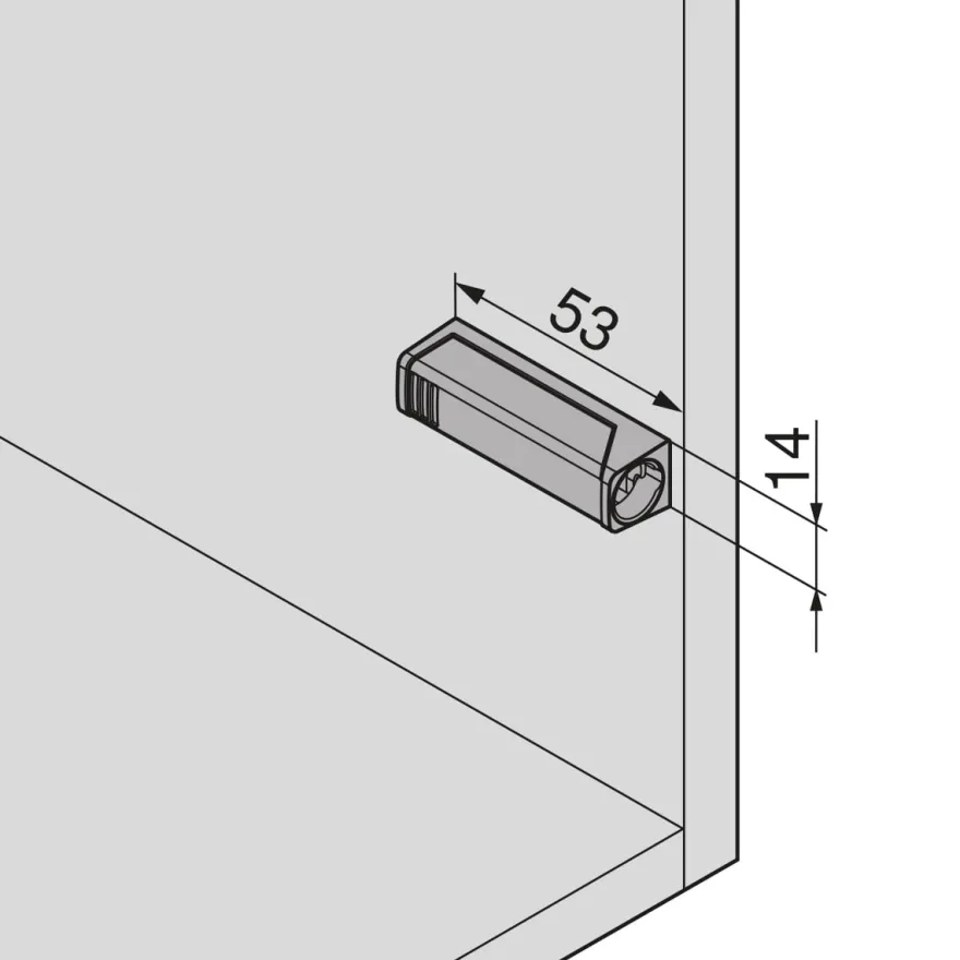 TIP-ON - Soportes para sobreponer expulsador