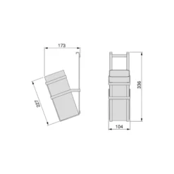 TITAN - Perfil plano para accesorios de cocina colgantes