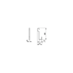 TITAN - Perfil plano para accesorios de cocina colgantes