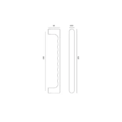 TOKYO - Manillón doble ergonómico para puertas JNF
