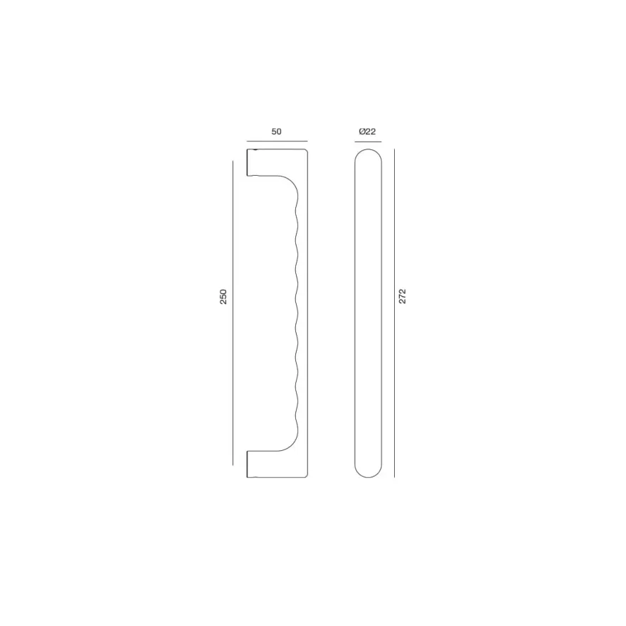 TOKYO - Manillón doble ergonómico para puertas JNF
