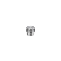 Tope para puerta con goma transparente Ø20 de fijación tornillo