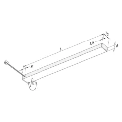 TOP STICK - Regleta Led sobrepuesta de mínimo espesor a 24V