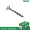 TORX - Tornillos SPAX de cabeza extraplana, arandela y media rosca para uniones entre muebles