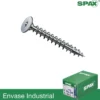 TORX - Tornillos SPAX de cabeza extraplana, arandela y rosca entera para fijación trasera de muebles
