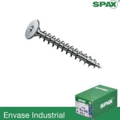 TORX - Tornillos SPAX de cabeza extraplana, arandela y rosca entera para fijación trasera de muebles