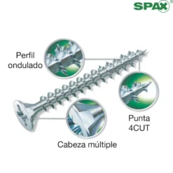 TORX T-STAR - Tornillos de cabeza plana SPAX - Envase Industrial