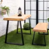 TRAPECIO - Pata de tubo de forma trapezoidal