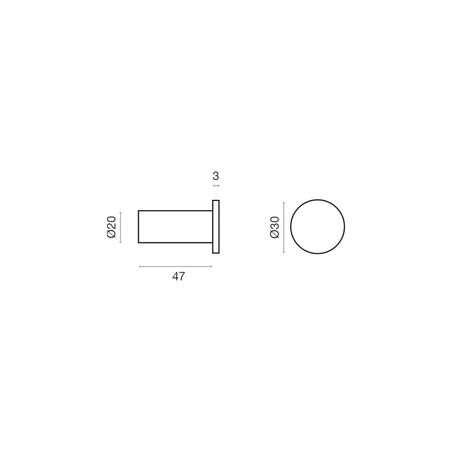 TUB - Percha tubular a pared