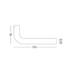 TUBULAR ROUND 19 - Manillas sin roseta JNF