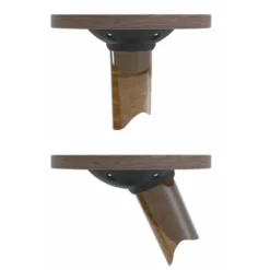 TWISTER - Placa angular inclinable para fijación de patas Ø60