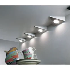 UL 2-LED F - Foco sobrepuesto para mueble triangular a 24V