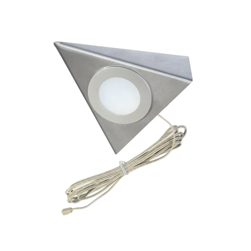 UL 2-LED F - Foco sobrepuesto para mueble triangular a 24V