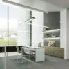 UNIKGLASS + AIR - Sistema de 1 hoja móvil de cristal en paredes de cristal hasta 100 Kg.
