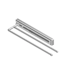 VIVIANA - Toallero extensible de 2 barras oculto en el mueble