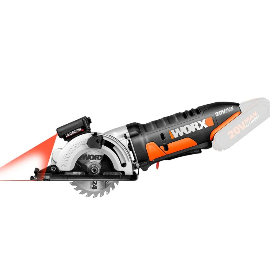 WORX NR WX523.9 - Sierra Circular a batería (20V-2.0Ah)