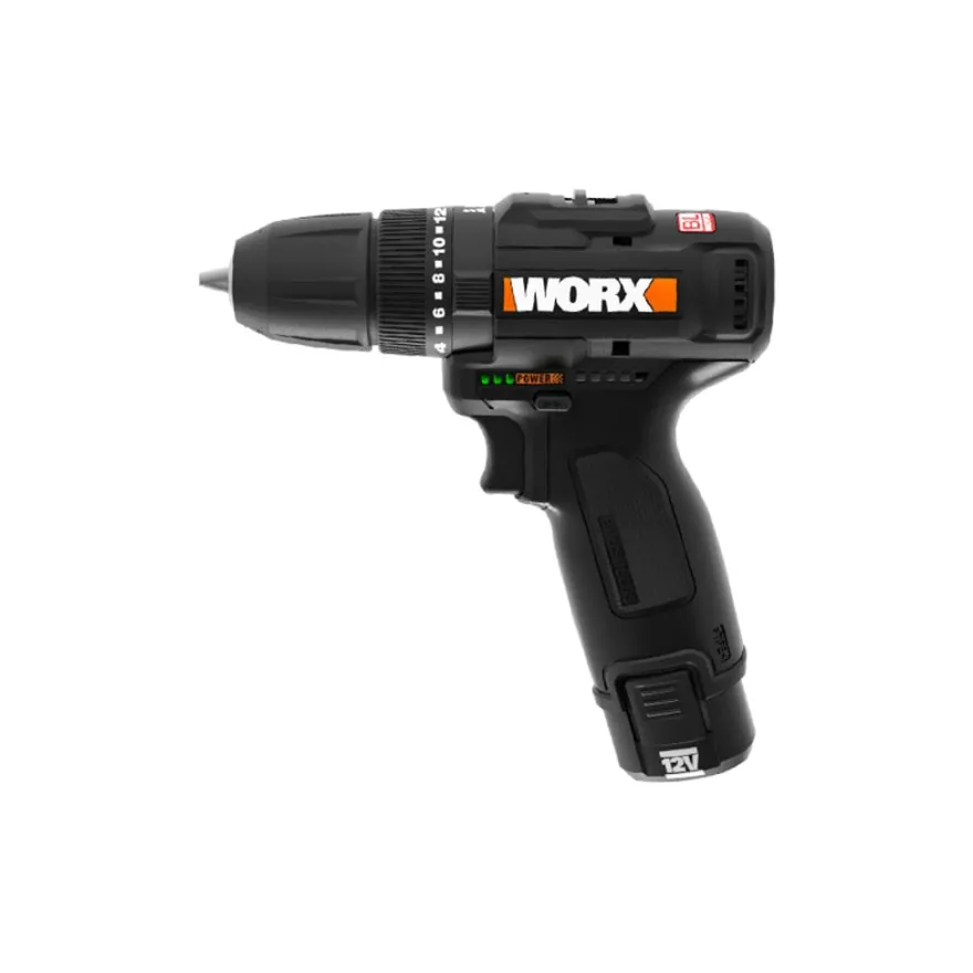 WORX WX121 - Taladro Atornillador percutor brushless 12V (2Bat 2Ah)