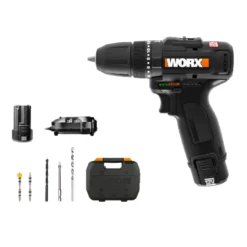 WORX WX121 - Taladro Atornillador percutor brushless 12V (2Bat 2Ah)