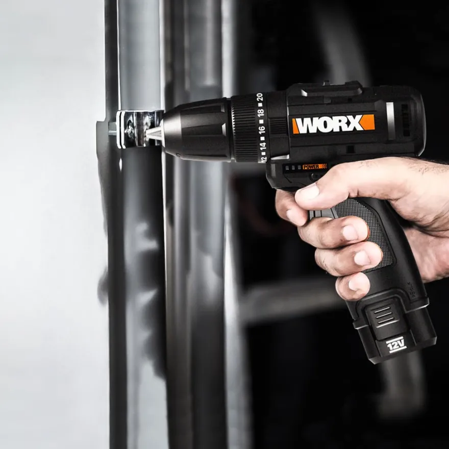 WORX WX121 - Taladro Atornillador percutor brushless 12V (2Bat 2Ah)