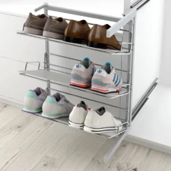 Zapatero extraíble articulado Cromado de fijación lateral