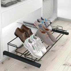 Zapatero Extraíble Sin Frontal Antracita para muebles con puerta